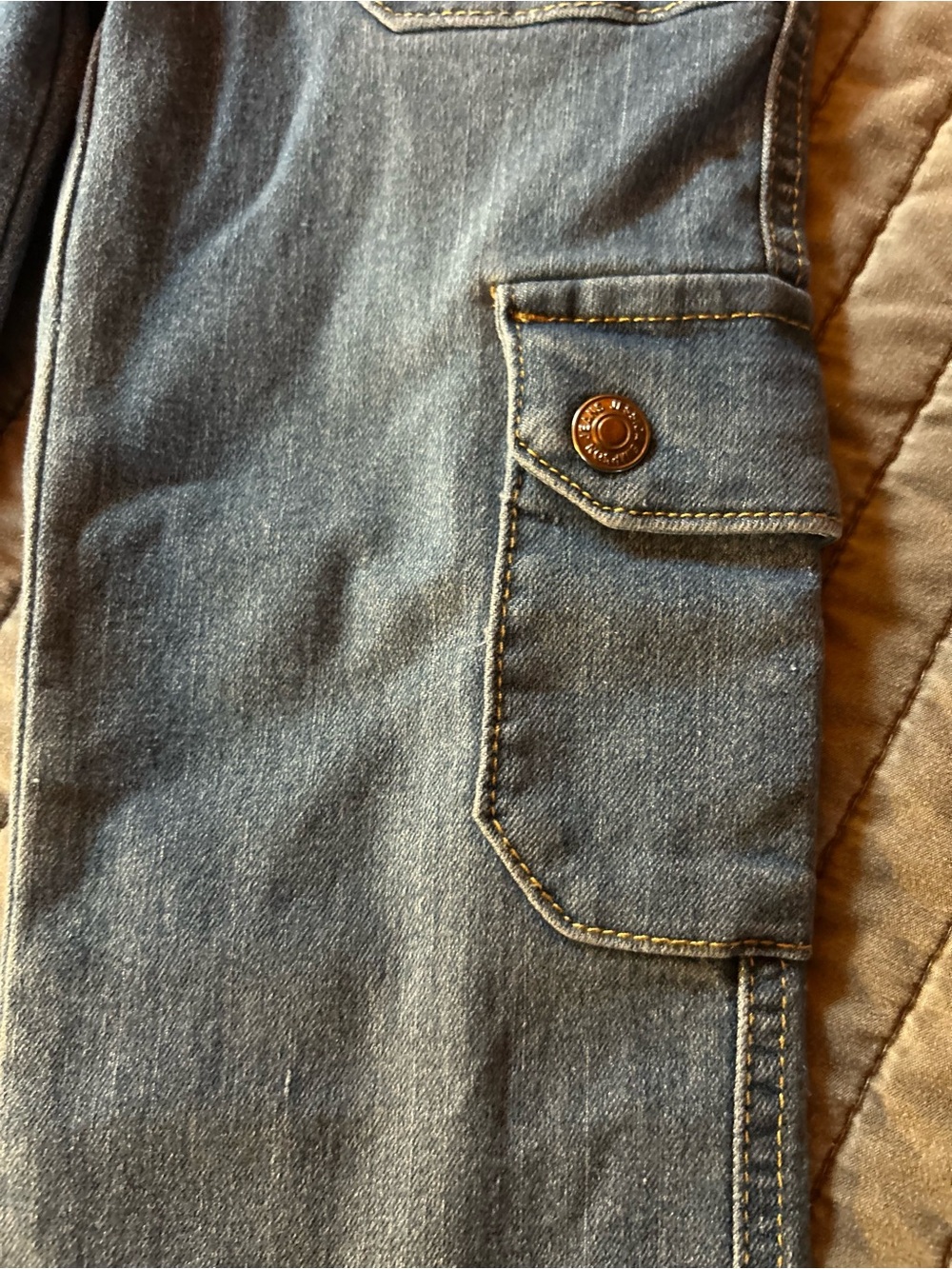 Jessica Simpson Girls' Cargo Flare Jeans - Picture 3 of 9